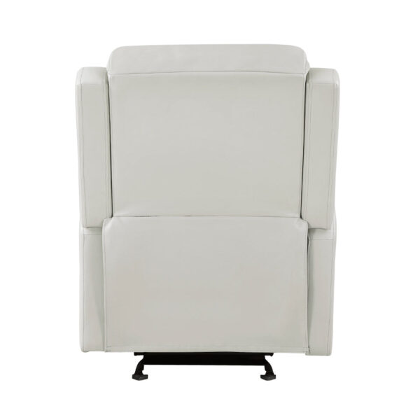 150220266991c2a417f0c.jpeg Kim 39 Inch Glider Manual Recliner Chair, Off White Faux Leather
