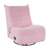 150220266991c3a599032.jpeg Gea 35 Inch Swivel Recliner Chair, Tufted, Pink Corduroy, Solid Wood