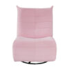 150220266991c3a85cc1a.jpeg Gea 35 Inch Swivel Recliner Chair, Tufted, Pink Corduroy, Solid Wood
