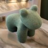 Seira 33 Inch Pony Chair, Stuffed Animal Kids Chair, Green, Solid Wood