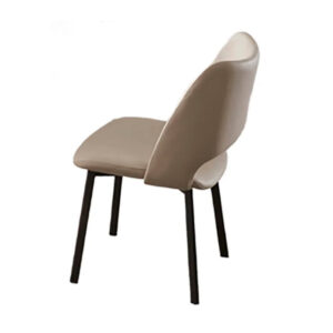 150220266991c8fcd1815.jpeg Hem 22 Inch Dining Chair Set of 2, Beige Faux Leather, Armless Open Back