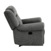150220266991cb6edbb41.jpeg Ben 38 Inch Manual Recliner Chair, Gray Microfiber, Plush Foam, Solid Wood