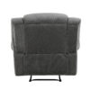 150220266991cb716a48b.jpeg Ben 38 Inch Manual Recliner Chair, Gray Microfiber, Plush Foam, Solid Wood