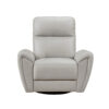 150220266991cbd847e94.jpeg Jessica 39 Inch Swivel Glider Chair, Gray, Top Grain Leather, Solid Wood