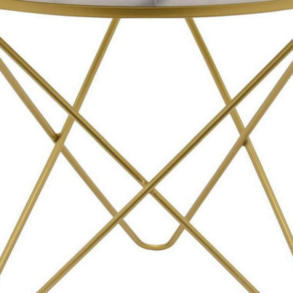 150220266991ce63167fb.jpeg 24 Inch Modern Plant Stand Side Table, Round Marble Display, Gold Metal