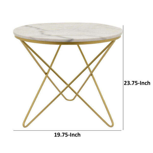 150220266991ce6870789.jpeg 24 Inch Modern Plant Stand Side Table, Round Marble Display, Gold Metal