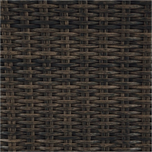 Soha 59 Inch Outdoor Multi Use Dining Table, Resin Wicker with Shelf, Brown