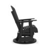150220266991cf5f0d597.jpeg Sami 31 Inch Outdoor Swivel Glider Chair, Slatted, Adirondack, Black Finish