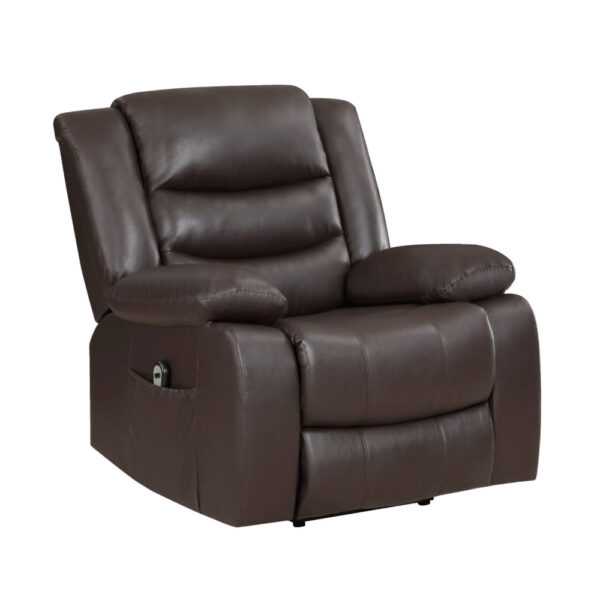 150220266991d07c00cac.jpeg Carry 39 Inch Power Lift Recliner Chair, Solid Wood Dark Brown Faux Leather