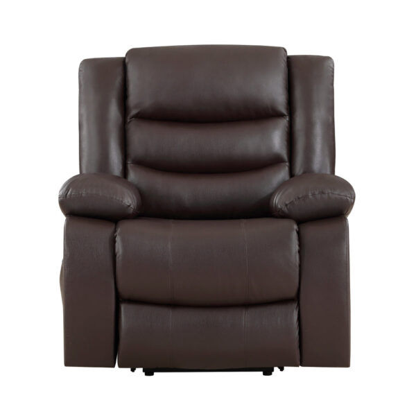 150220266991d07d98401.jpeg Carry 39 Inch Power Lift Recliner Chair, Solid Wood Dark Brown Faux Leather