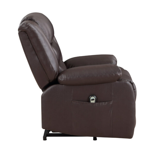 150220266991d07f58a90.jpeg Carry 39 Inch Power Lift Recliner Chair, Solid Wood Dark Brown Faux Leather