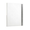 Ara 33 x 39 Dresser Mirror, Crystal Accents, White Glossy Laminate Finish
