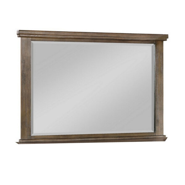 150220266991d1f91e27d.jpeg Lan 40 x 47 Dresser Mirror, Tempered Glass, Rectangular, Rustic Taupe