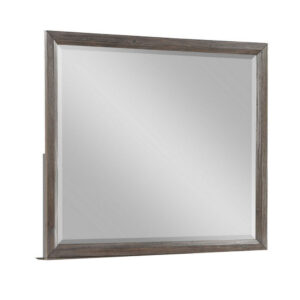 Wali 38 x 44 Dresser Mirror, Beveled, Rectangular Tempered Glass, Gray