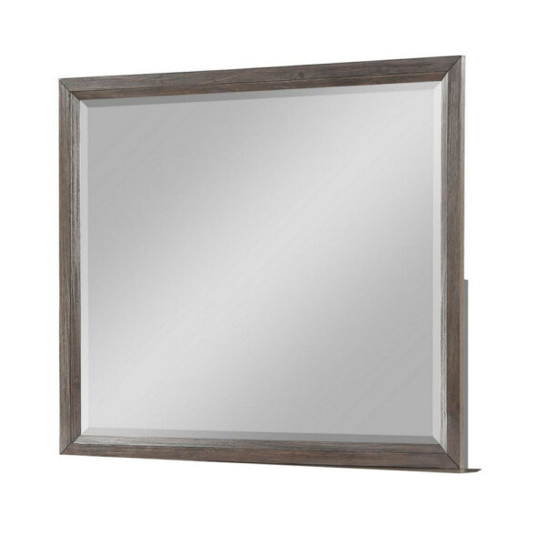 150220266991d20669615.jpeg Wali 38 x 44 Dresser Mirror, Beveled, Rectangular Tempered Glass, Gray