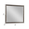 150220266991d20958631.jpeg Wali 38 x 44 Dresser Mirror, Beveled, Rectangular Tempered Glass, Gray