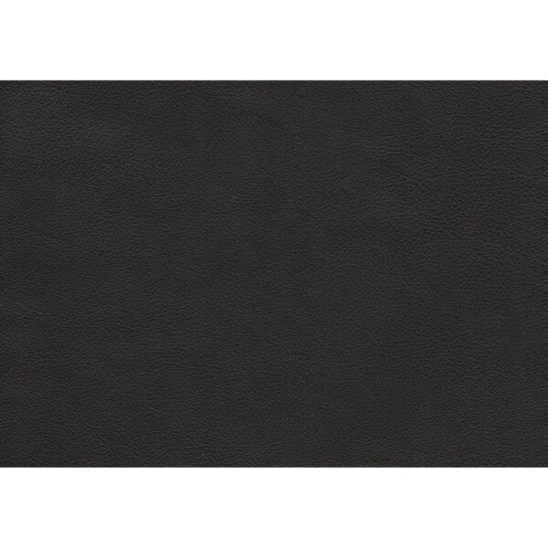 Sofy 27 Inch Ottoman, Dark Gray Top Grain and Faux Leather, Solid Wood