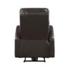 150220266991d255648e9.jpeg Rica 38 Inch Power Recliner Chair, Plush Brown Faux Leather, Foam Cushions