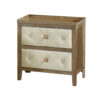 150220266991d5cf684aa.jpeg Moni 24 Inch Nightstand, 2 Drawers, Beige and Walnut Brown Wood Frame