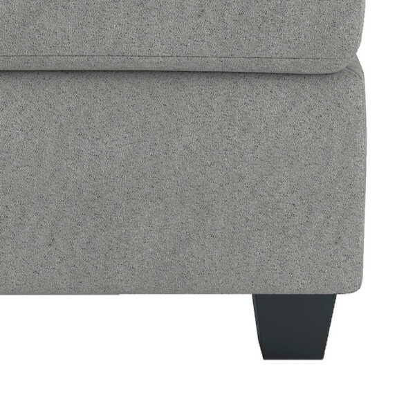 150220266991d6bb39920.jpeg Aston 33 Inch Ottoman, Light Gray Microfiber, Interior Storage, Solid Wood