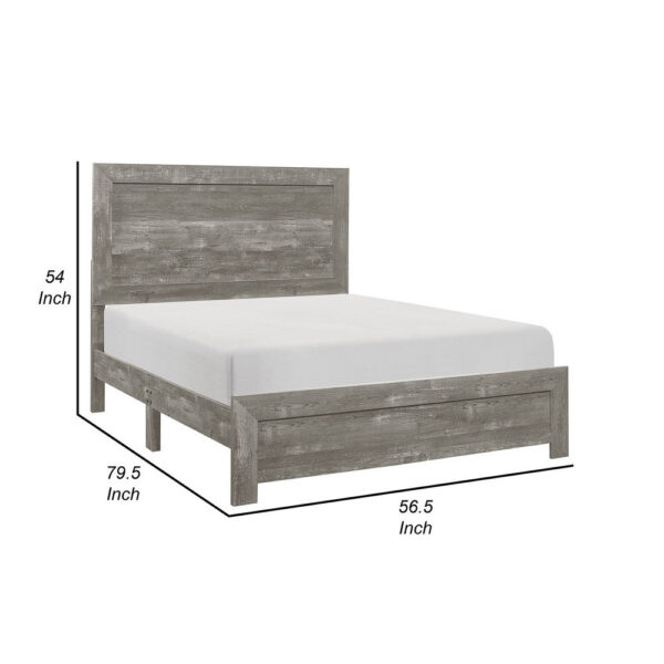 150220266991d72a8a2e6.jpeg Eby Full Size Bed, Rustic Farmhouse Style, Gray Finish Wood Veneer