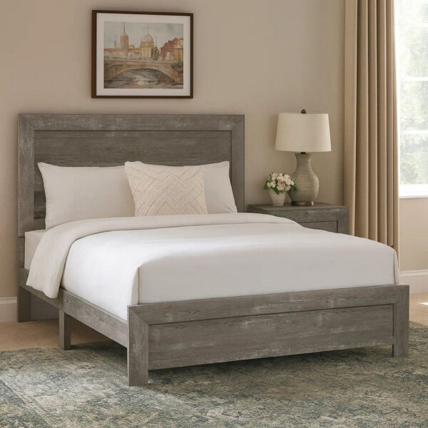 150220266991d72e7ad20.jpeg Eby Full Size Bed, Rustic Farmhouse Style, Gray Finish Wood Veneer