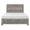 Eby California King Bed, Rustic Farmhouse Style, Gray Finish Wood Veneer