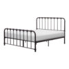 Ethan Full Size Metal Bed, Bronze Spindle Design, Heavy Duty Slat Support