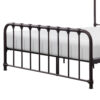 Ethan Full Size Metal Bed, Bronze Spindle Design, Heavy Duty Slat Support