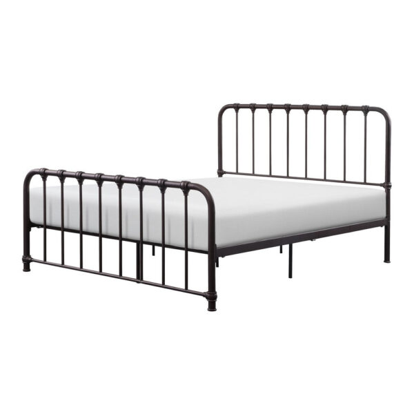 150220266991d7c744988.jpeg Ethan Twin Size Metal Bed, Bronze Spindle Design, Heavy Duty Slat Support