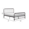 150220266991d7c9e9826.jpeg Ethan Twin Size Metal Bed, Bronze Spindle Design, Heavy Duty Slat Support