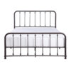 150220266991d84731bb2.jpeg Ken King Size Metal Bed, Ball Accents on Vertical Slats, Antique Bronze