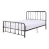 150220266991d84a69da8.jpeg Ken King Size Metal Bed, Ball Accents on Vertical Slats, Antique Bronze