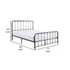 150220266991d84c4c8ef.jpeg Ken King Size Metal Bed, Ball Accents on Vertical Slats, Antique Bronze