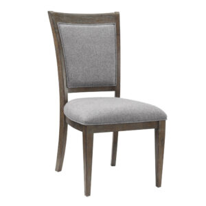 150220266991d8aadbbde.jpeg Koa 26 Inch Set of 2 Side Dining Chairs, Gray Polyester, Driftwood Brown