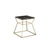 150220266991d97990164.jpeg Lio 18 Inch Side End Table, Black Marble Top, Gold Open Hourglass Frame