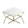 150220266991d98547d93.jpeg Lio 18 Inch Side End Table, White Marble Top, Gold Open Hourglass Frame