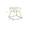 150220266991d98656443.jpeg Lio 18 Inch Side End Table, White Marble Top, Gold Open Hourglass Frame