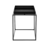 150220266991da75979db.jpeg Bixy 24 Inch Side End Table, Black Tray Top, Open Cubic Metal Frame