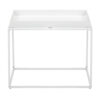 150220266991da79b6219.jpeg Bixy 24 Inch Side End Table, White Tray Top, Open Cubic Metal Frame