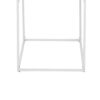 150220266991da7df3b8a.jpeg Bixy 24 Inch Side End Table, White Tray Top, Open Cubic Metal Frame