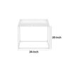 150220266991da7f66dab.jpeg Bixy 24 Inch Side End Table, White Tray Top, Open Cubic Metal Frame