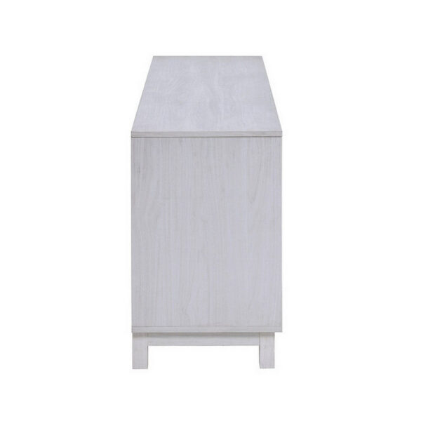 150220266991dbc667bcc.jpeg Samy 70 Inch TV Console LED Fireplace Heater, Glass Door, White, Silver