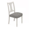 150220266991dc0d06d9d.jpeg Sane 19 Inch Dining Side Chair Set of 2, Fiddleback, White Wood, Gray Linen