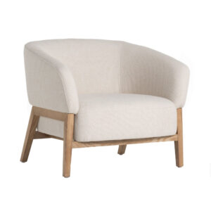 150220266991dda5d239e.jpeg Reno Gis 33 Inch Accent Chair, Off White Fabric, Foam, Solid Wood Frame