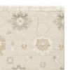Kia 8 x 10 Large Area Rug, Handwoven Floral Patterns, Beige Brown Wool