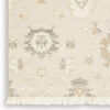Kia 8 x 10 Large Area Rug, Handwoven Floral Patterns, Beige Brown Wool