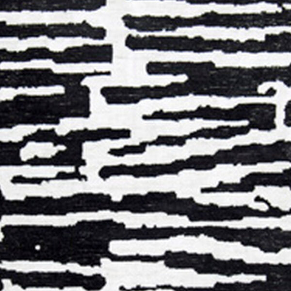 Shaw 8 x 10 Large Area Rug, Modern Abstract Design, Black Ivory Polyester