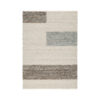 Rusy 5 x 7 Medium Area Rug, Handwoven Classic Stripes, Gray Polyester