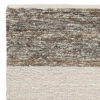 Rusy 5 x 7 Medium Area Rug, Handwoven Classic Stripes, Gray Polyester